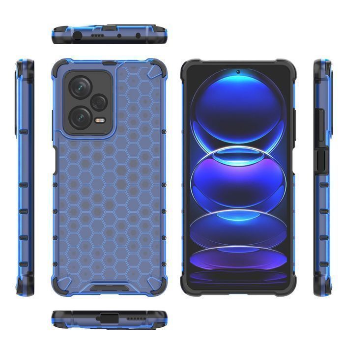 Etui Pancerny Honeycomb do Xiaomi Redmi Note 12 Pro+ - Kolor Niebieski