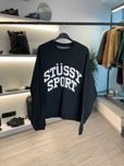 Світшот STUSSY Big Crackle Sport Crew Black