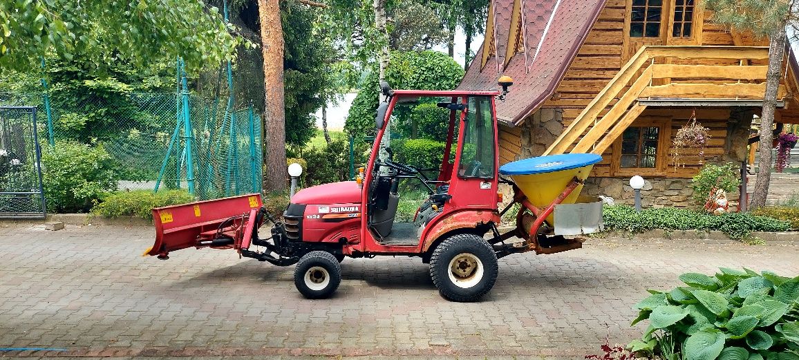 Traktorek shibaura sx24,pług,4x4,2013rok,papiery,523motogdzi,solniczka