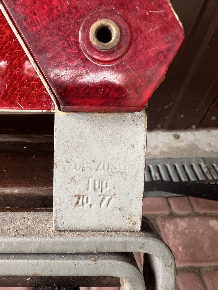 Trojkat ostrzegawczy PRL lata 70 Mielec