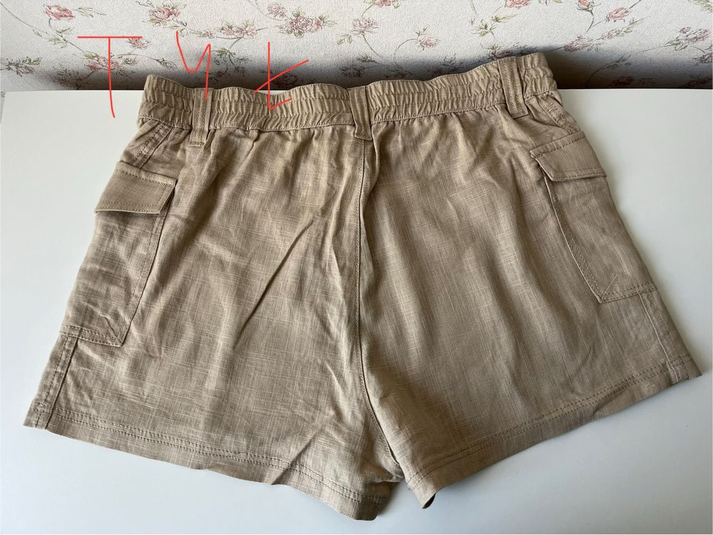Szorty cargo wiskoza len 38 M H&M