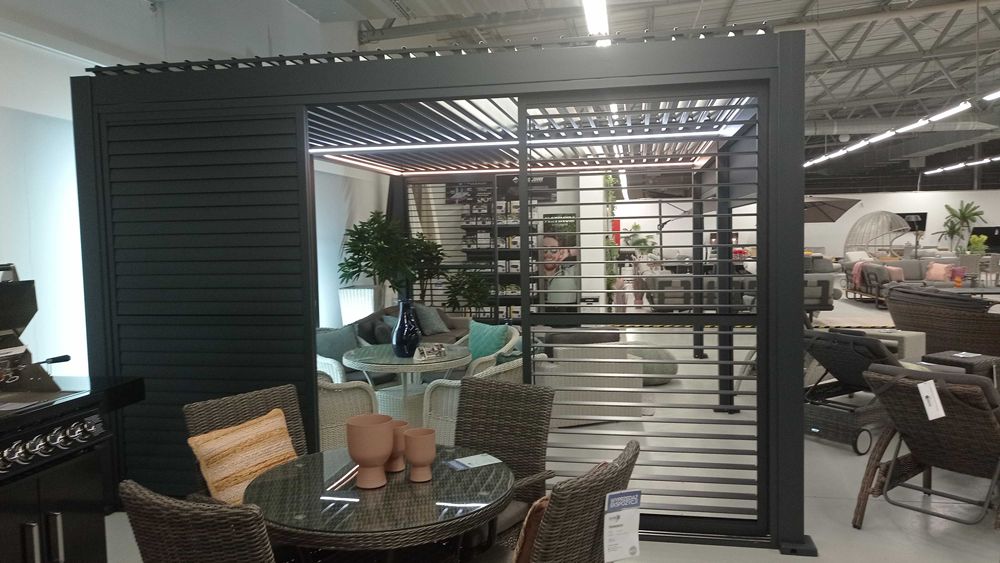 Elektryczna pergola tarasowa PRIME z oświetleniem LED 4x6m