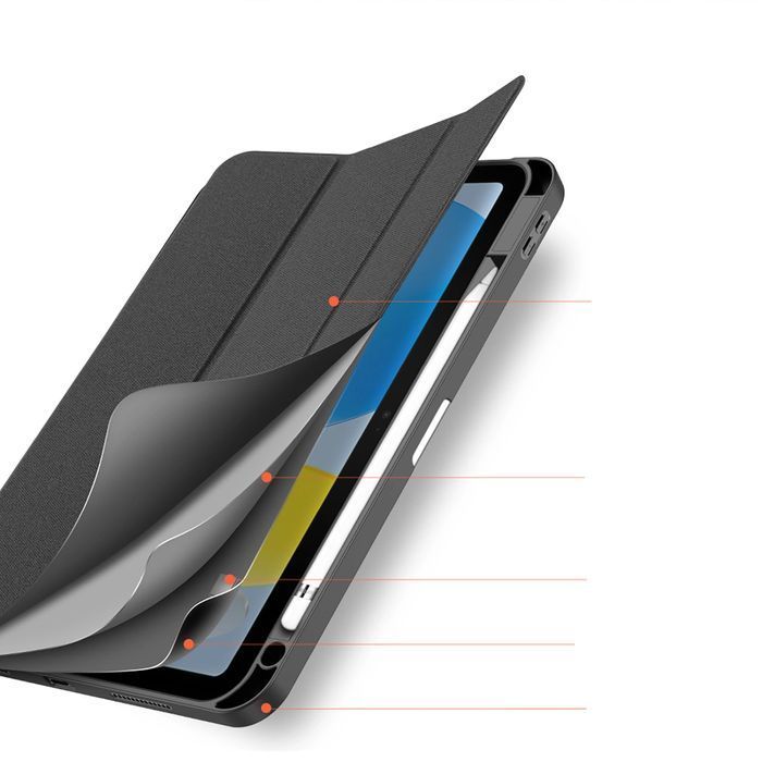 Dux Ducis Domo etui iPad 10.9" 2022 (10 gen.) pokrowiec czarny