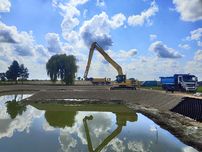 Usługi koparką long 16m kopanie stawów