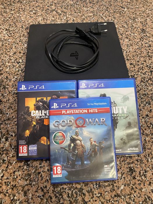 PlayStation 4 (modelo original, 1TB) + 3 Jogos Originais