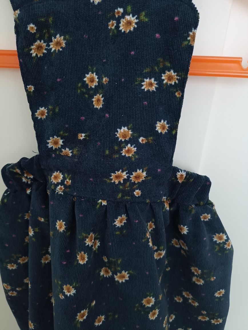 Sukienka ogrodniczka / spódnica na szelkach 92 & 98