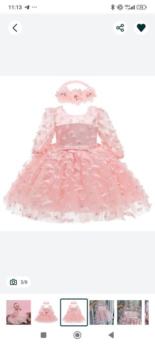 Продам сукню на рочок+пінетки