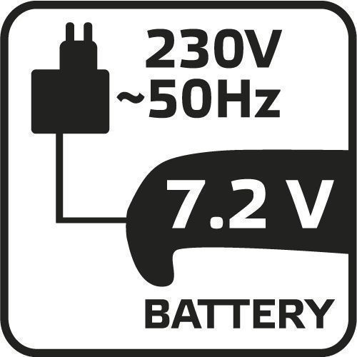 Sekator Akumulatorowy 7.2V, Li-Ion/1.3Ah