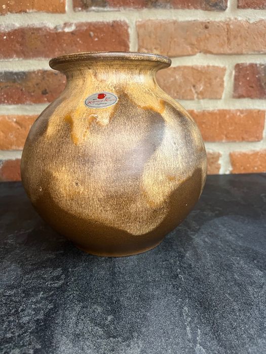 Ceramiczny duży wazon Töpfrei Hartwig Heyne. Stara ceramika Niemiecka.