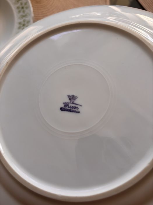 Zestaw 6 talerzy głebokich 4 płaskie obiadowe czechosłowacja Thun TK