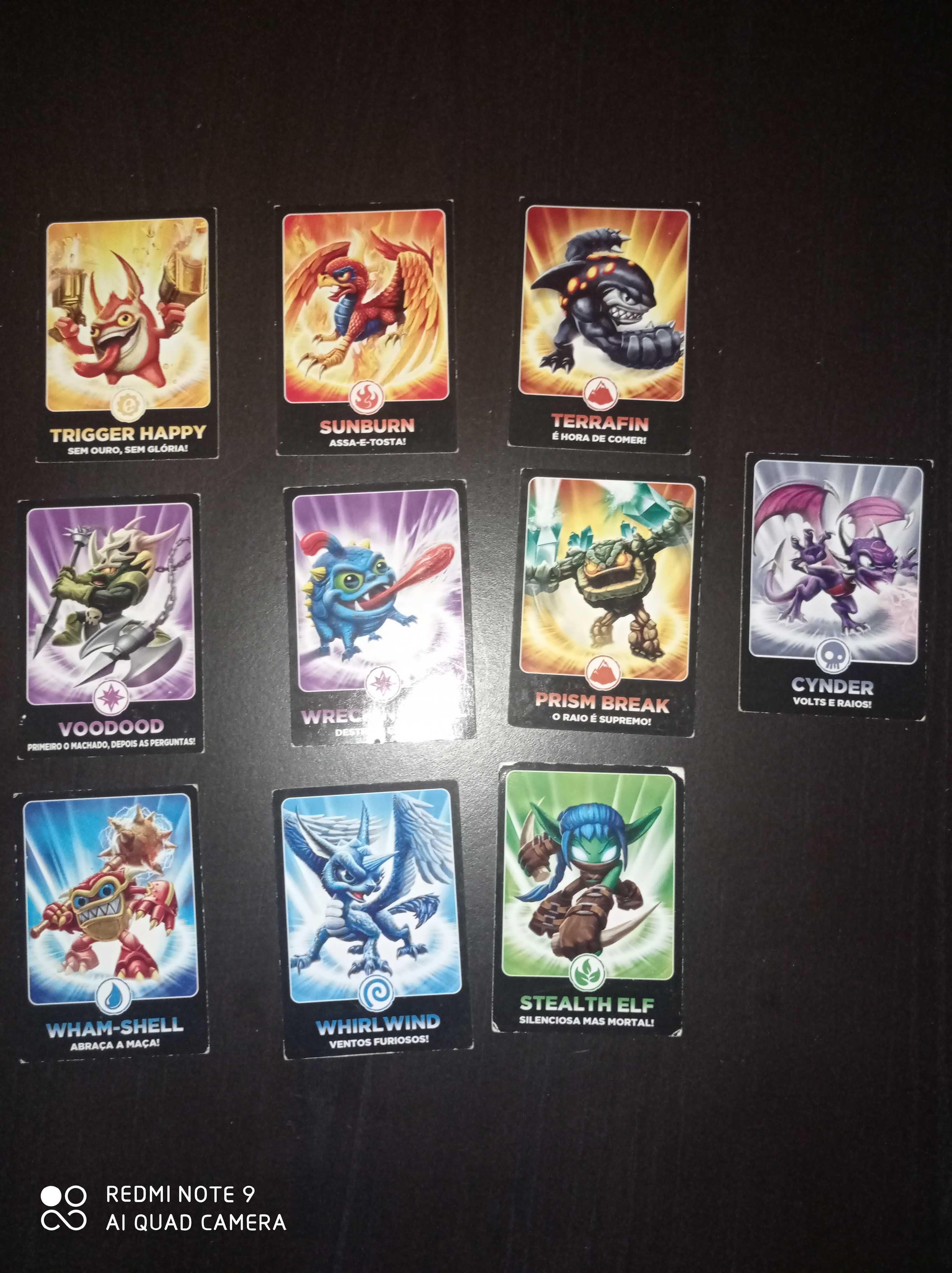 Conjunto 43 cartas Skylander