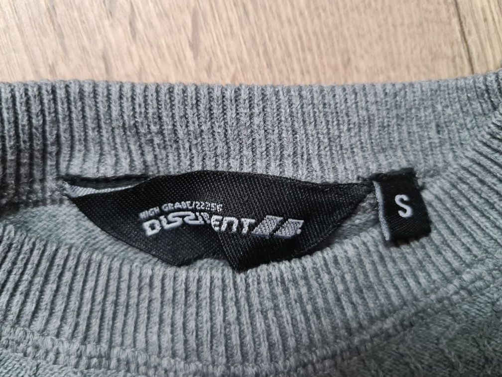 Męski elegancki cienki sweter sweterek S zawsze modny