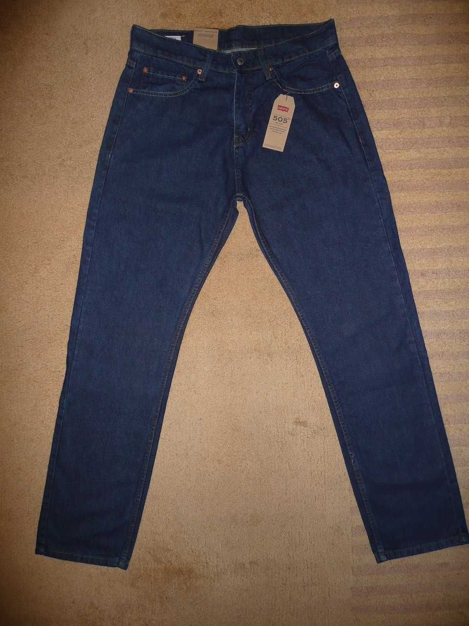NOWE spodnie dżinsy LEVIS 505 W34/L32=44,5/112cm PREMIUM