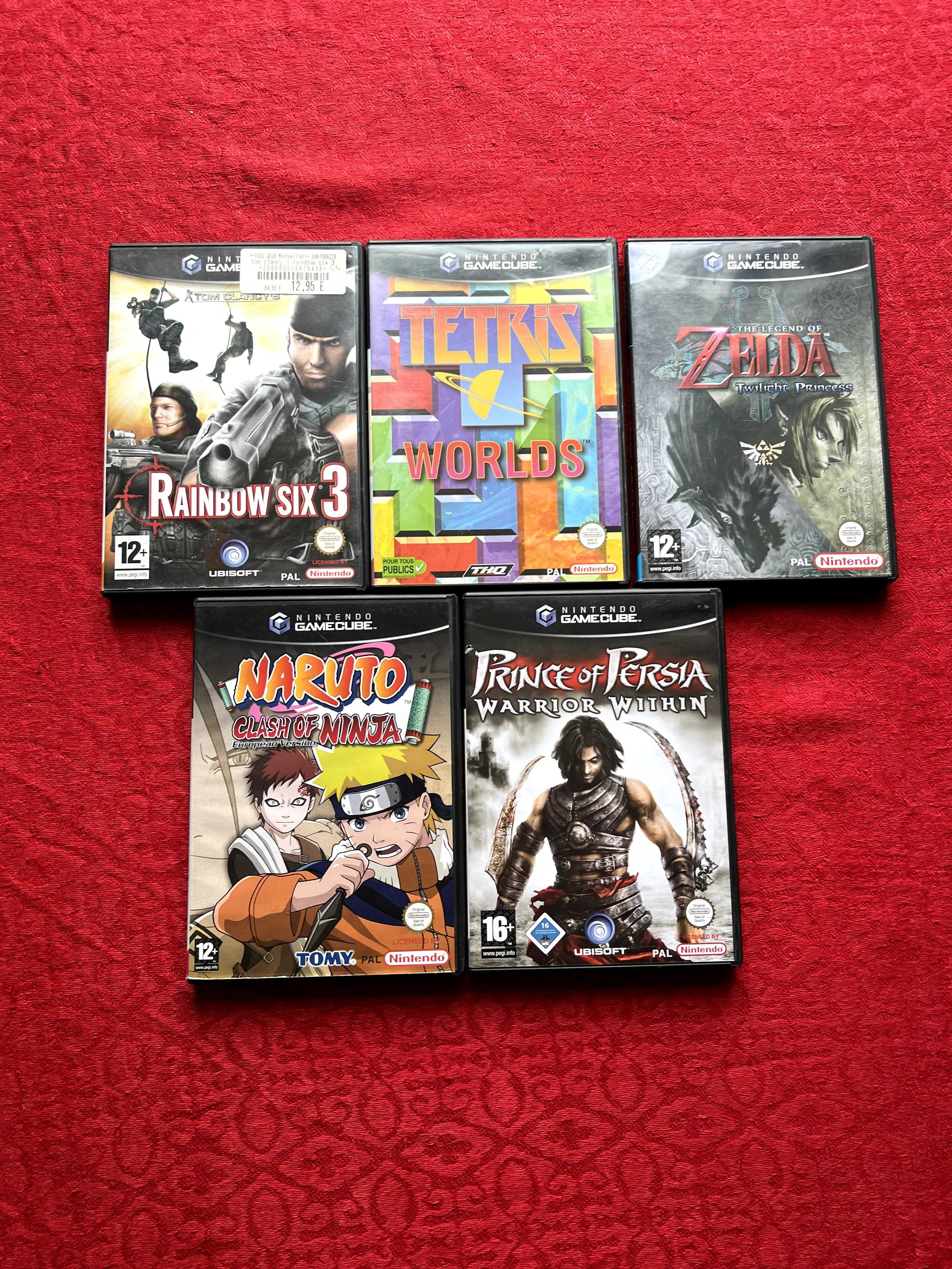 lote de 5 jogos gamecube todos funcionais