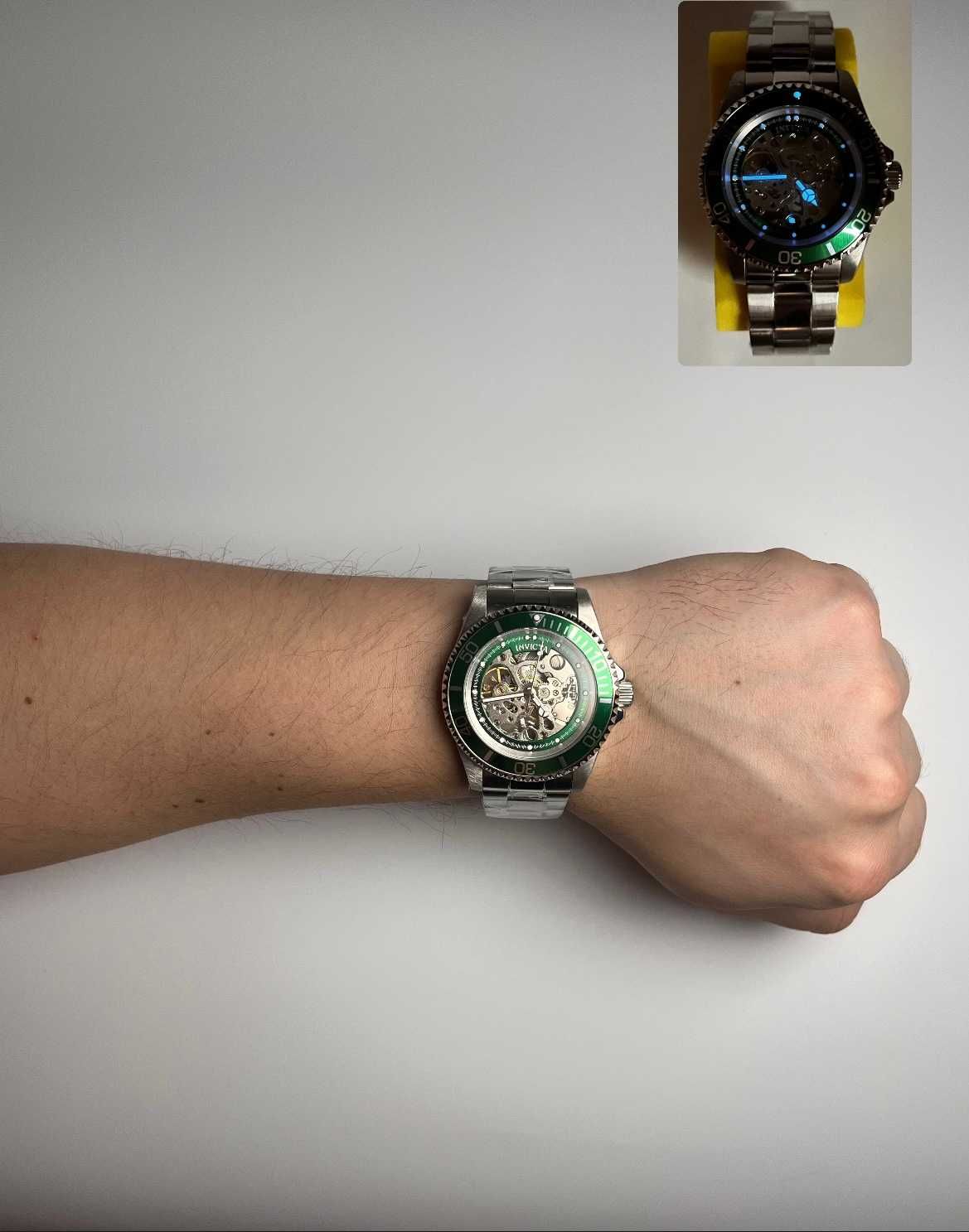 годинник механічний invicta 37879, інвікта автомат, часы инвикта Ø43мм