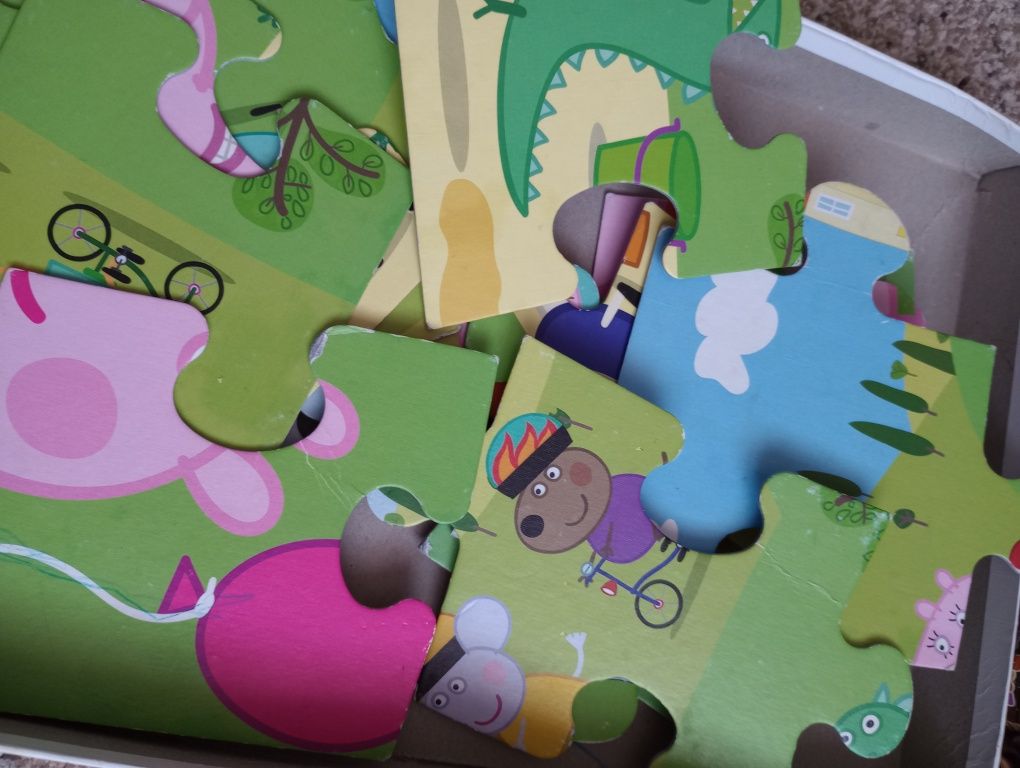 Puzzle Świnka Peppa, Masza i My little Pony