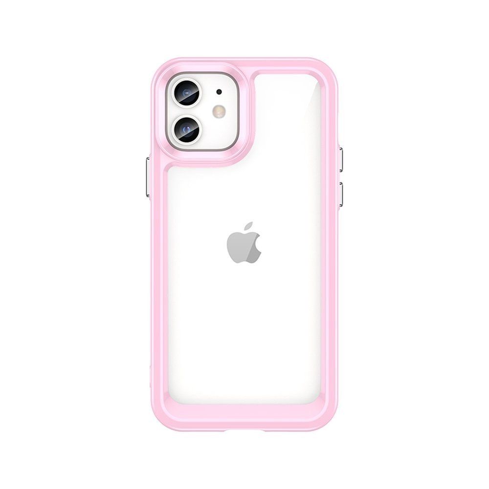 Etui Pokrowiec Z Żelową Ramką Do Iphone 12 Różowy