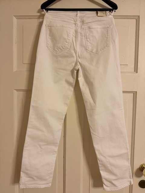 Massimo Dutti jeansy damskie 34 białe spodnie XS