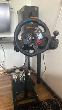 Logitech G29 + shifter + stelaż