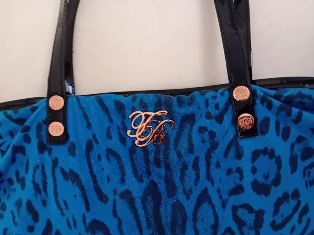#Ted  Baker torebka panterka niebieska