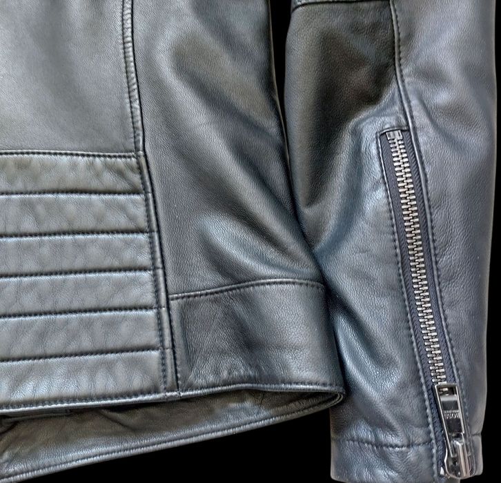 Hugo Boss nowa kurtka skórzana męska r. S/46