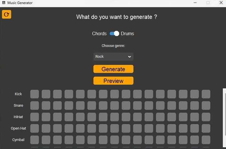 Програма Music Generator