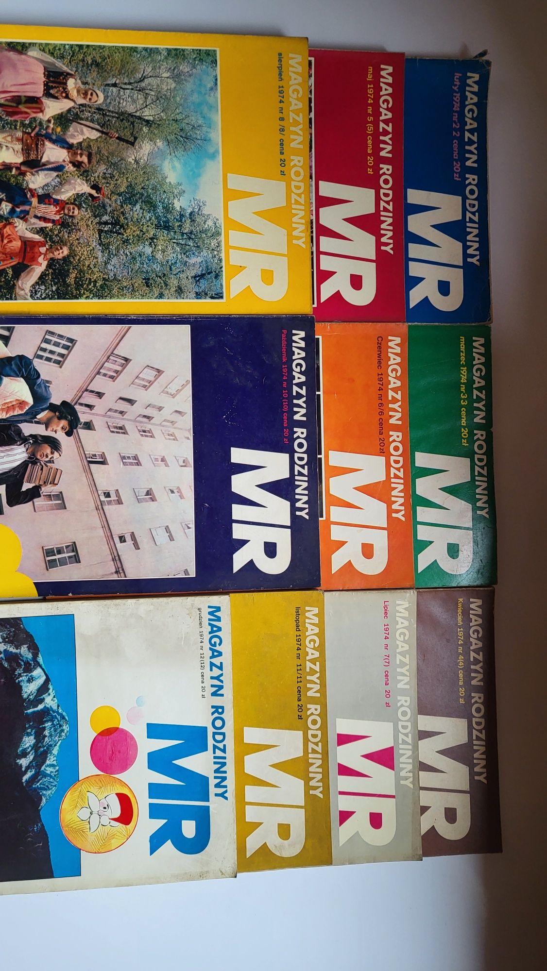 Magazyn Rodzinny- czasopismo z 1974 r. 10 numerów