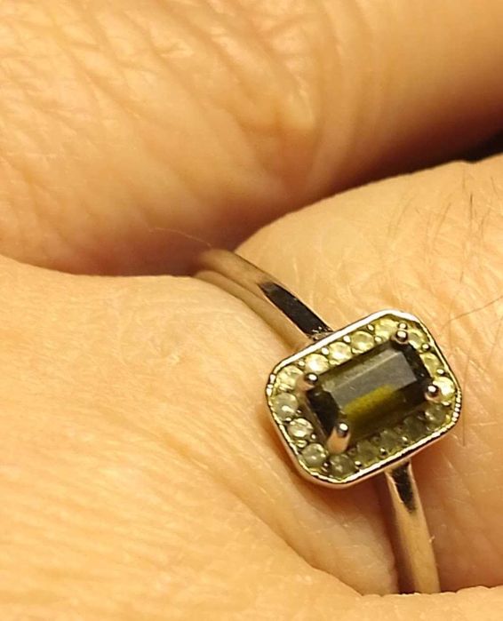 Срібні прикраси 925 пр з натуральними турмалінами