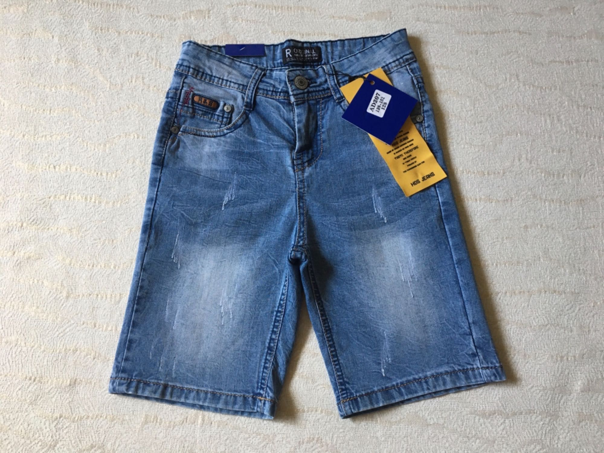 Джинсовые/джинсові/дитячі шорти на мальчика/хлопчика/підліток/128-134