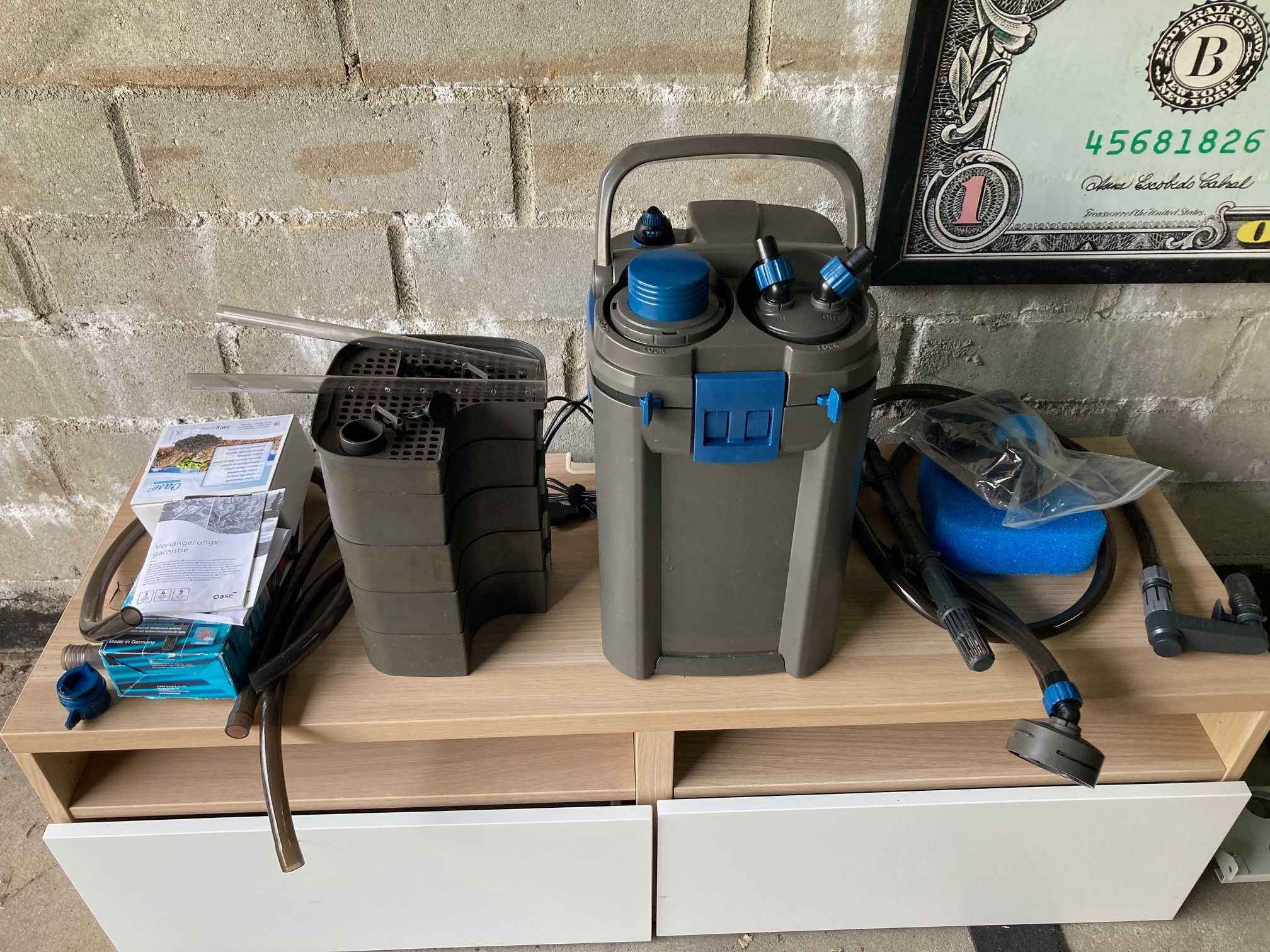 Filtr Oase thermo 350 wraz zapasowymi gąbkami prefiltra