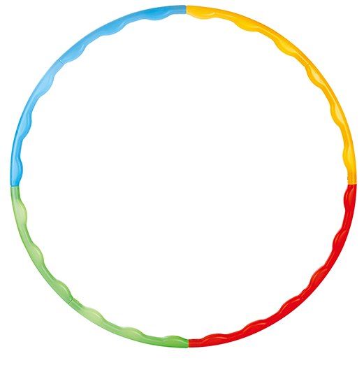 Hula hop składane kolorowe koło do kręcenia masaż
