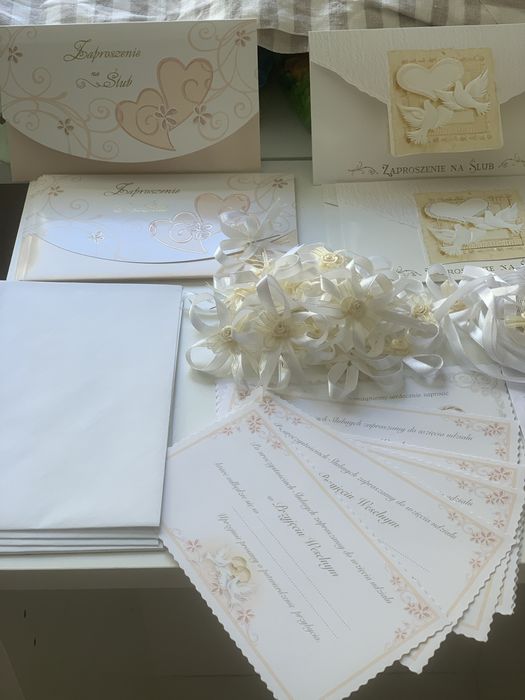 Zaproszenia na Ślub + Przypinki Weselne