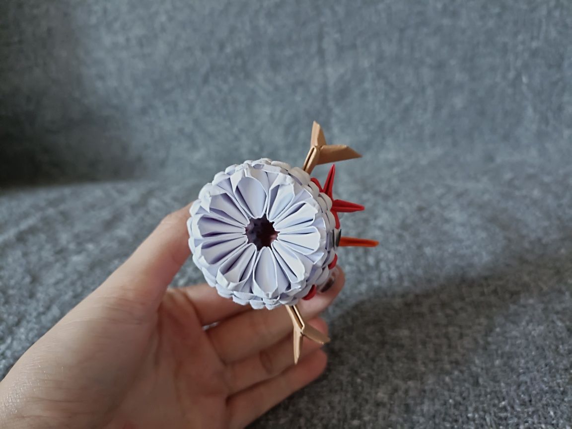 Bałwanek Origami Modułowe 3D