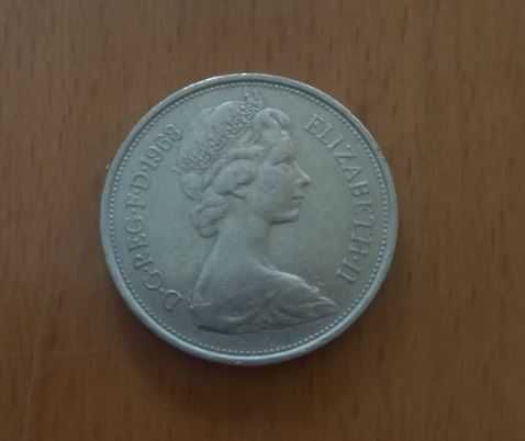 Moeda estrangeira - 10 Pence - 1968