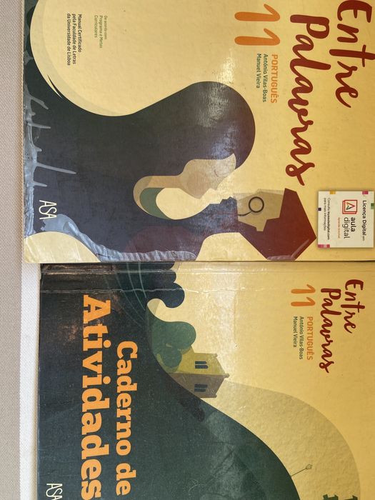 Manual e caderno de atividades Entre Palavras de 11 ano da editora Asa