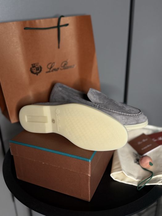 Сірі лофери чоловічі lp loro piana лоро пиана лофики