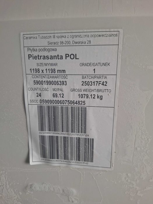 Płytka ścienna pietrasanta