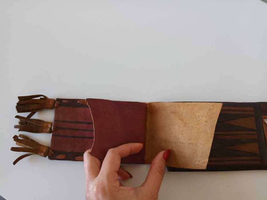 Bolsa de ombro vintage feita à mão nativa americana