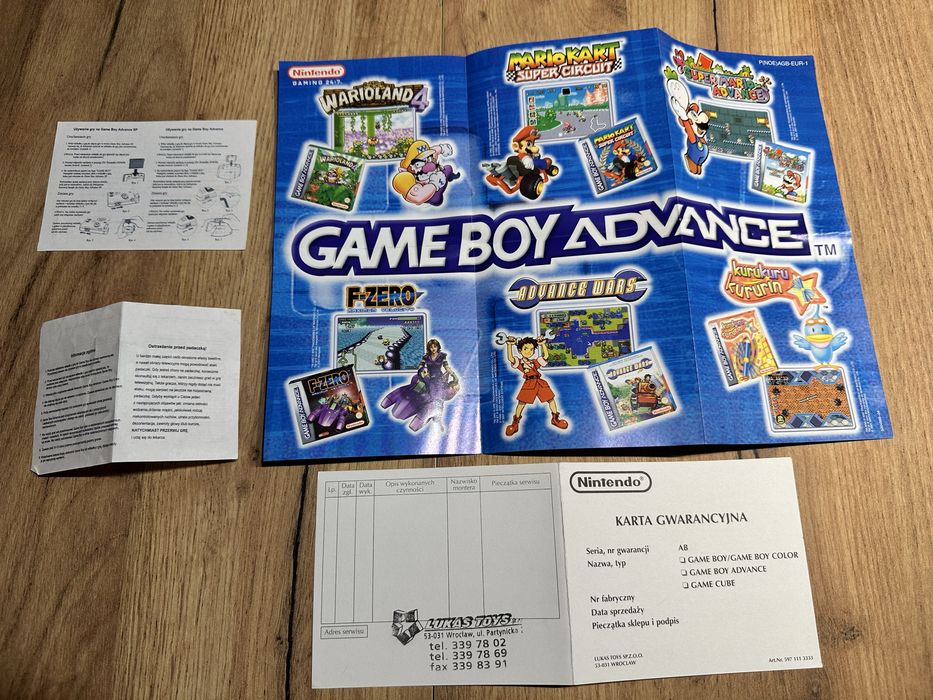 Game Boy Advance black - komplet, polska dystrybucja