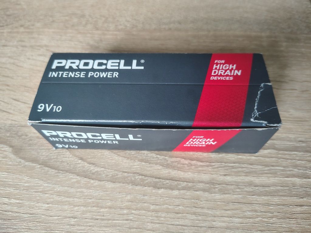 Baterie Duracell PROCELL - 9V/10sztuk. Cena okazyjna - nowe !