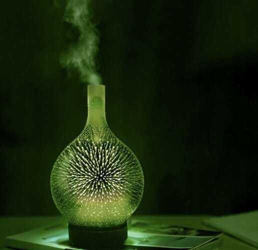 Аромадифузор-зволожувач повітря Аромо яскрава  RGB-підсвітка 100мл