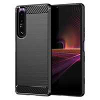 Стильний чохол-накладка Carbon для Sony Xperia 1 IV black