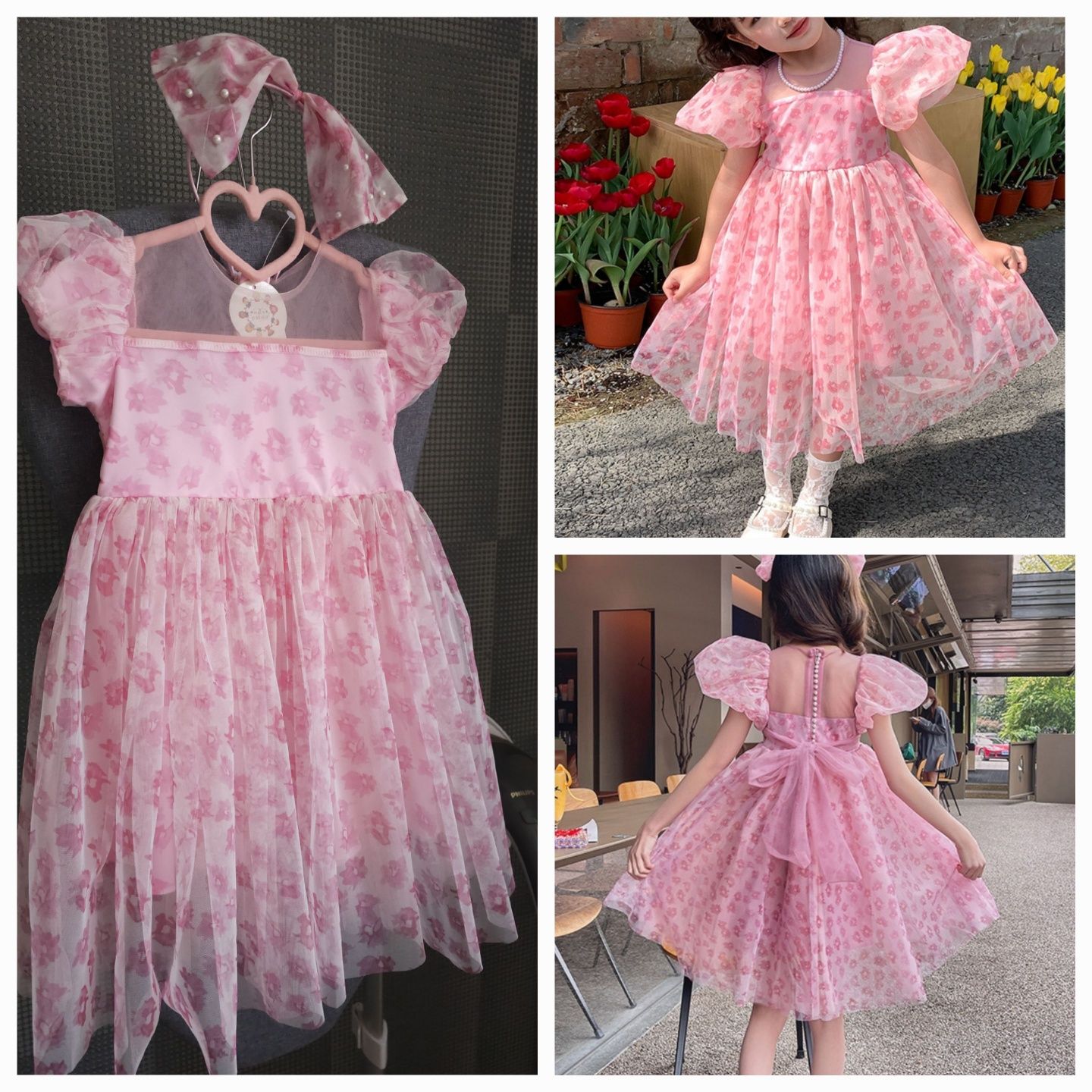 Дитяча рожева малинова Барбі пишна сукня на 3 4 5 6 7 8 9 років