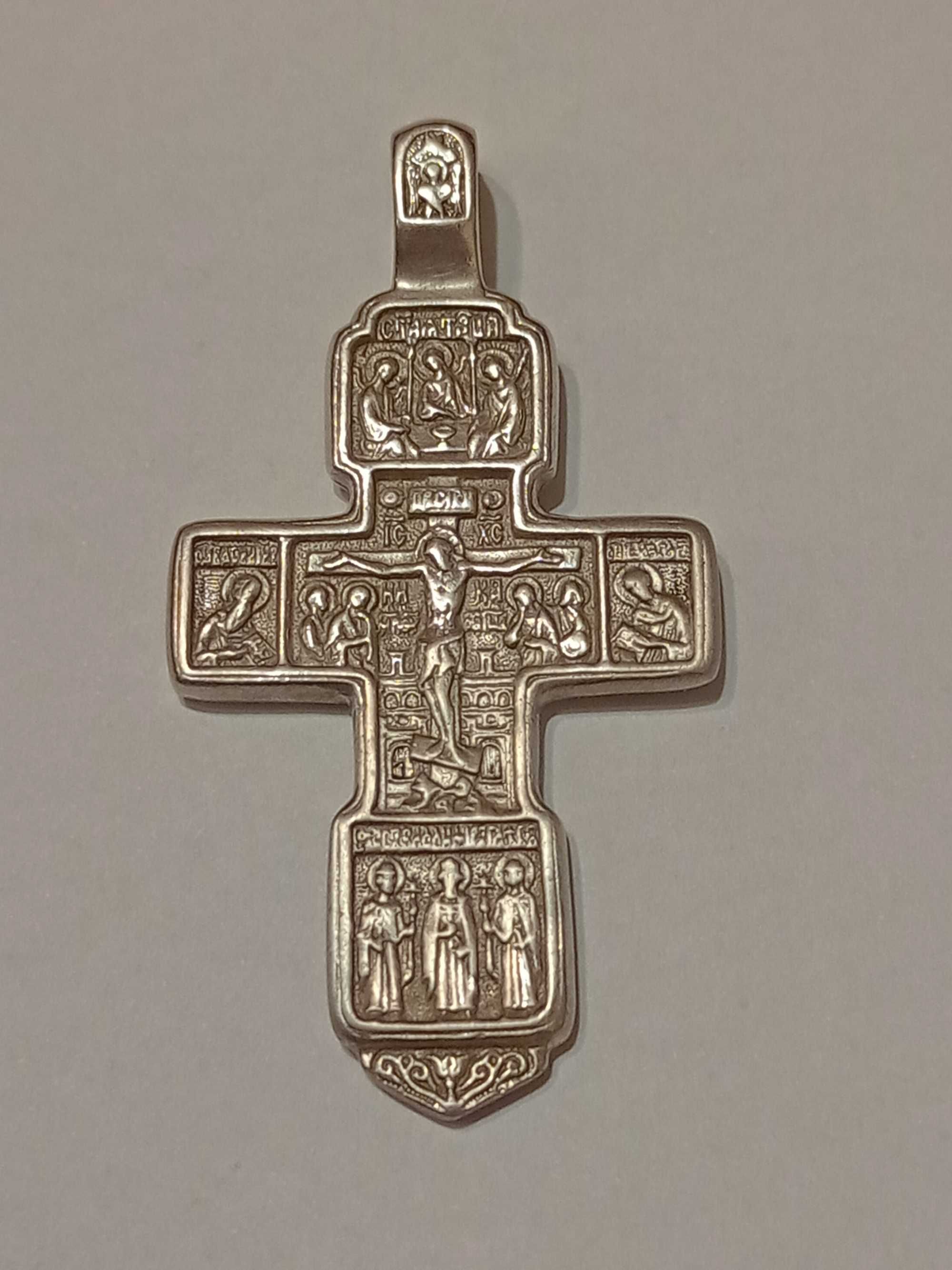 Серебряный крестик ( хрестик ) 18 грамм
