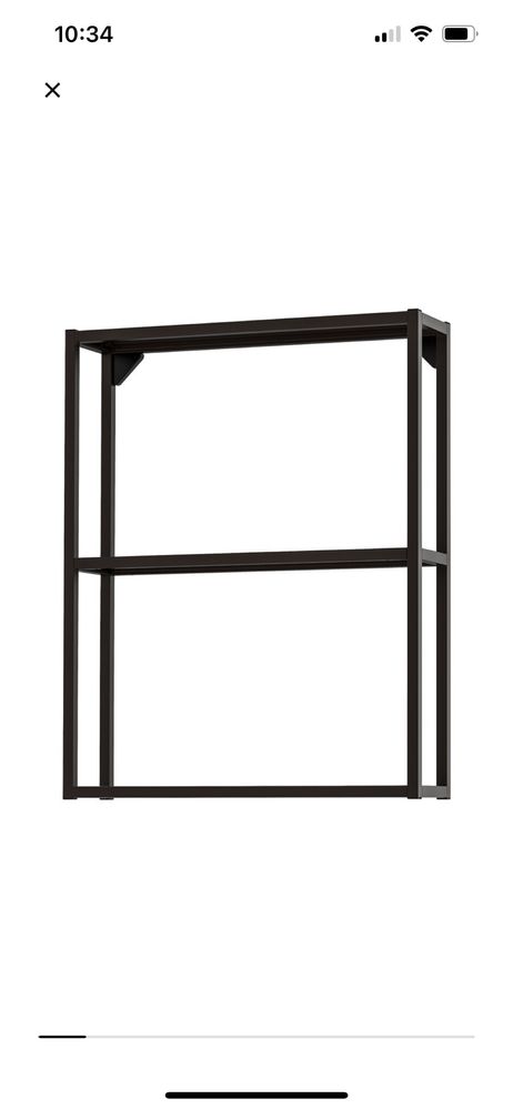 3 Estantes ikea ehnet preta