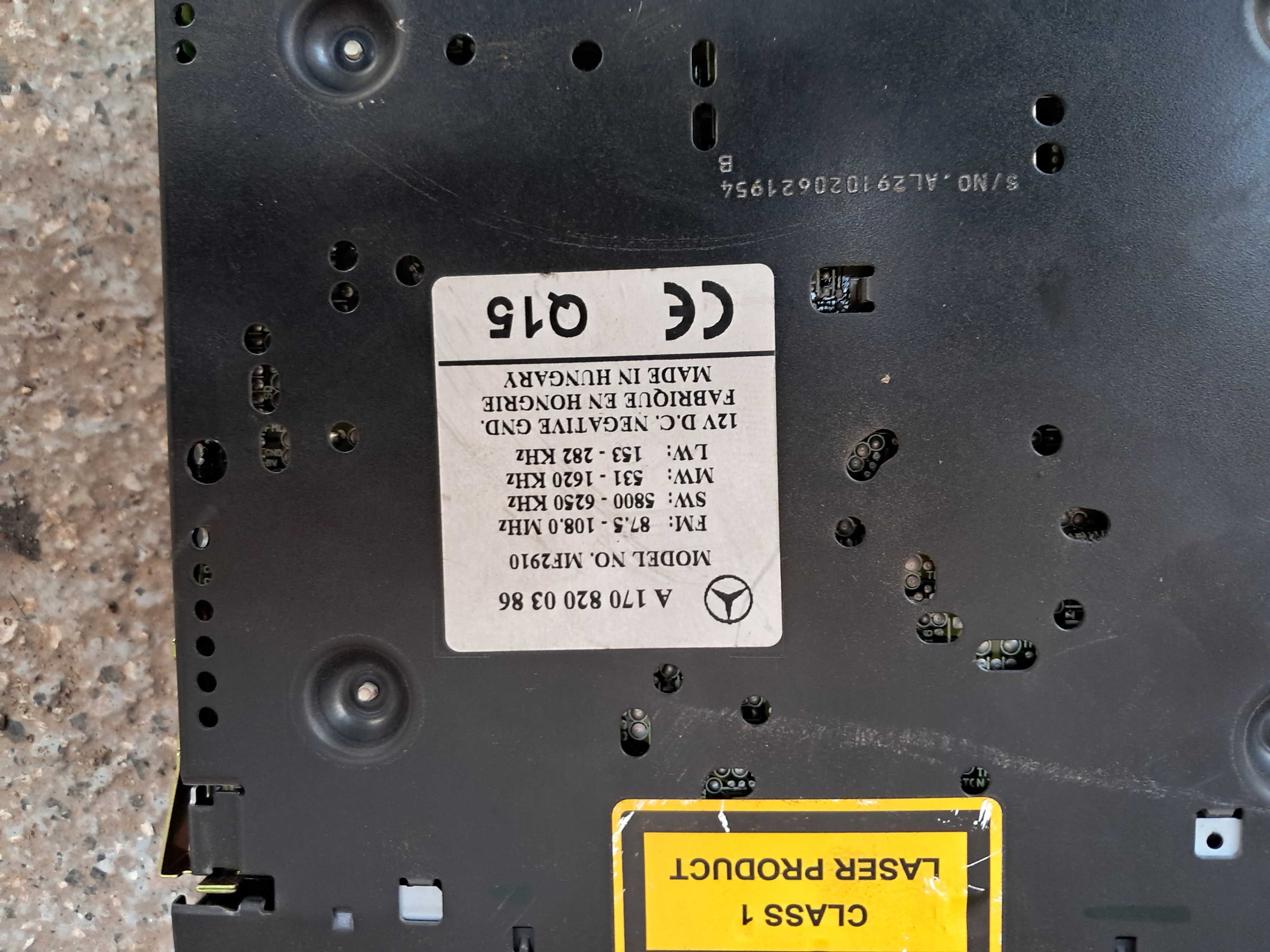 Oryginalne radio mercedes ml w163 lift