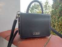 Torebka, torba Guess, listonoszka, kuferek, czarna