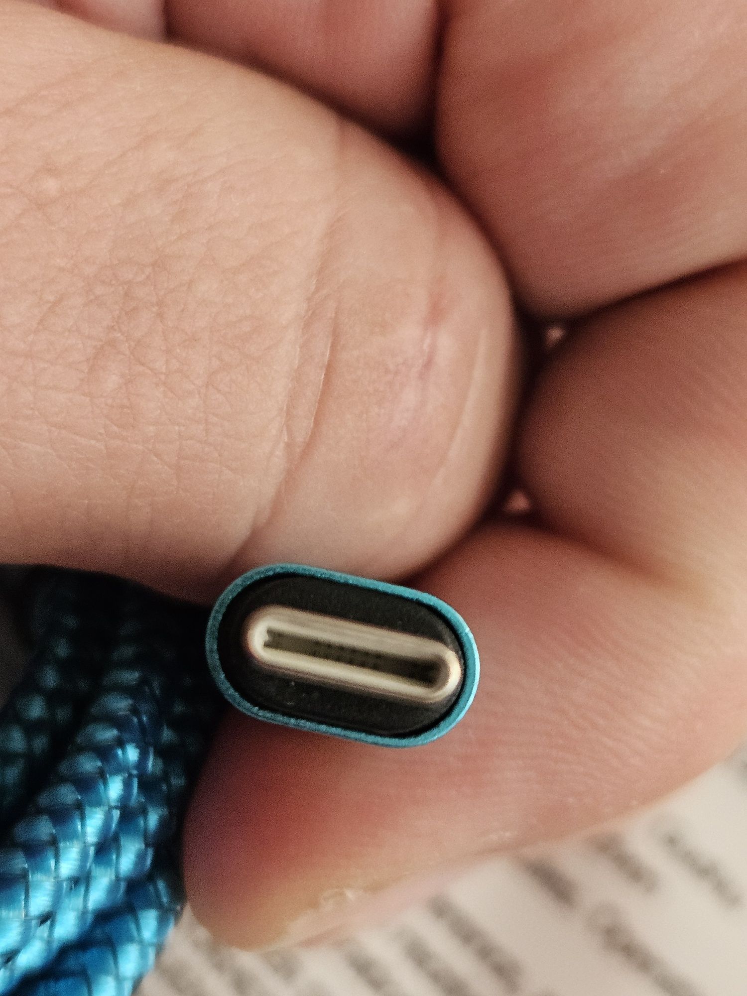 USB Kabel C niebieski do ładowarki 3A długość 2metry