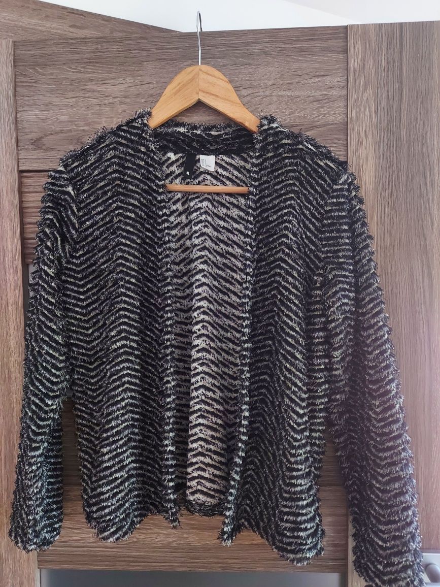 Kardigan H&M szary sweter S 36