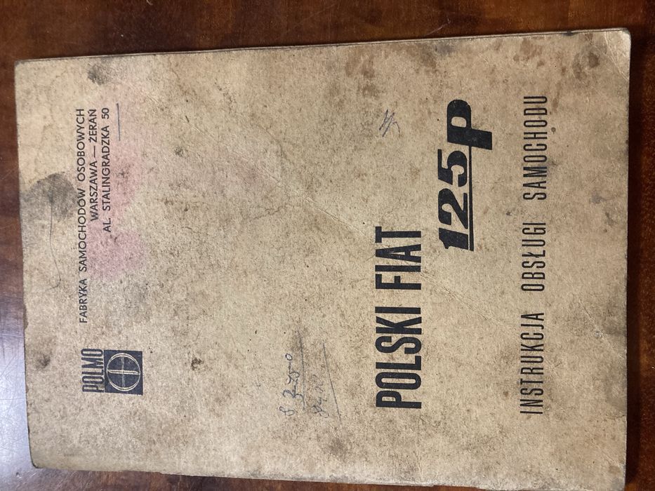 Instrukcja obsługi fiat 125p